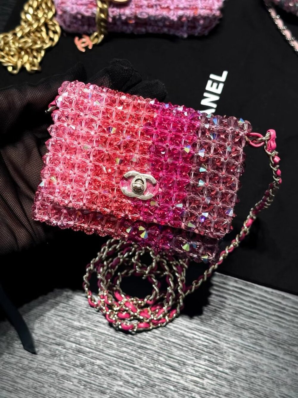 2020 chanel Micro Crystal Flap Bag